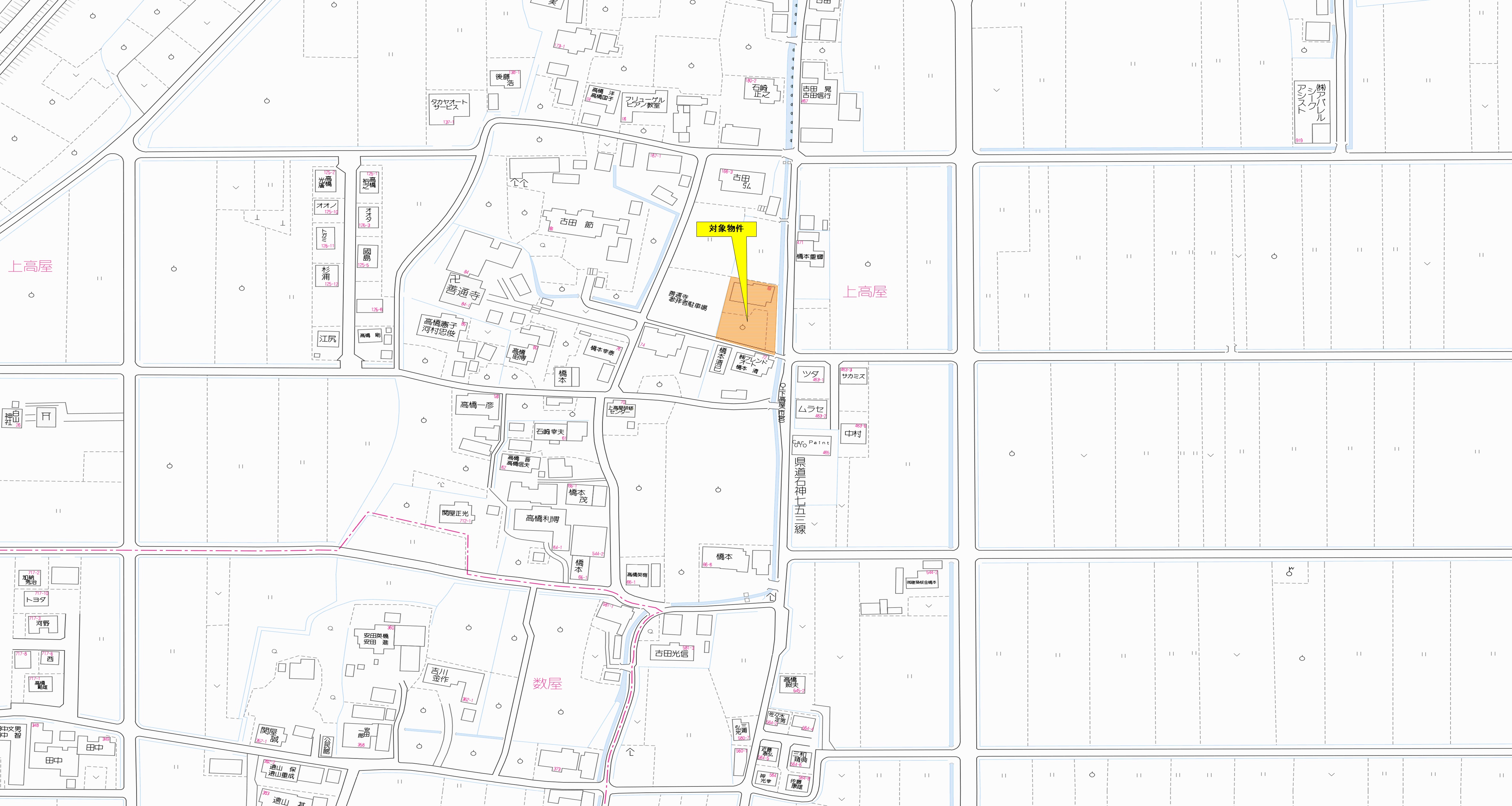 上高屋163他_位置図
