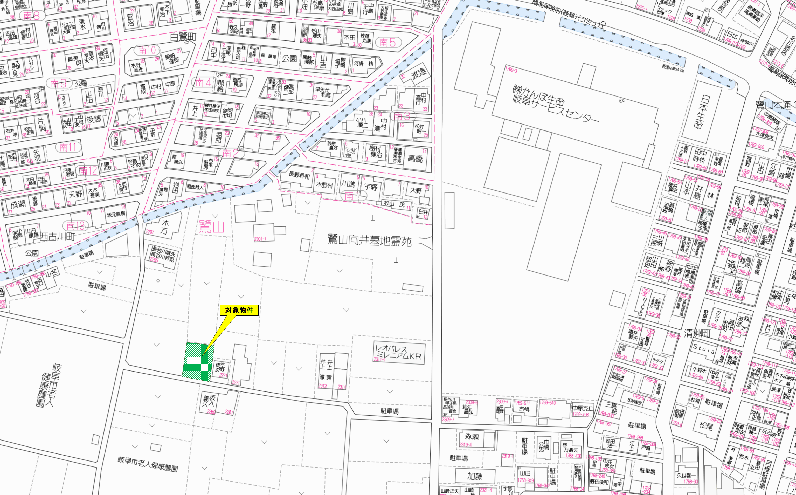鷺山_位置図